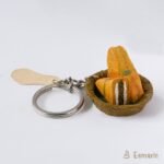 Bread Pakora Miniature Keychain - Image 2