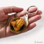 Bread Pakora Miniature Keychain - Image 5