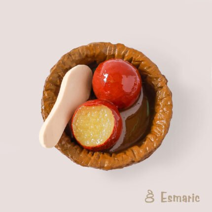 Gulab Jamun Miniature Fridge Magnet