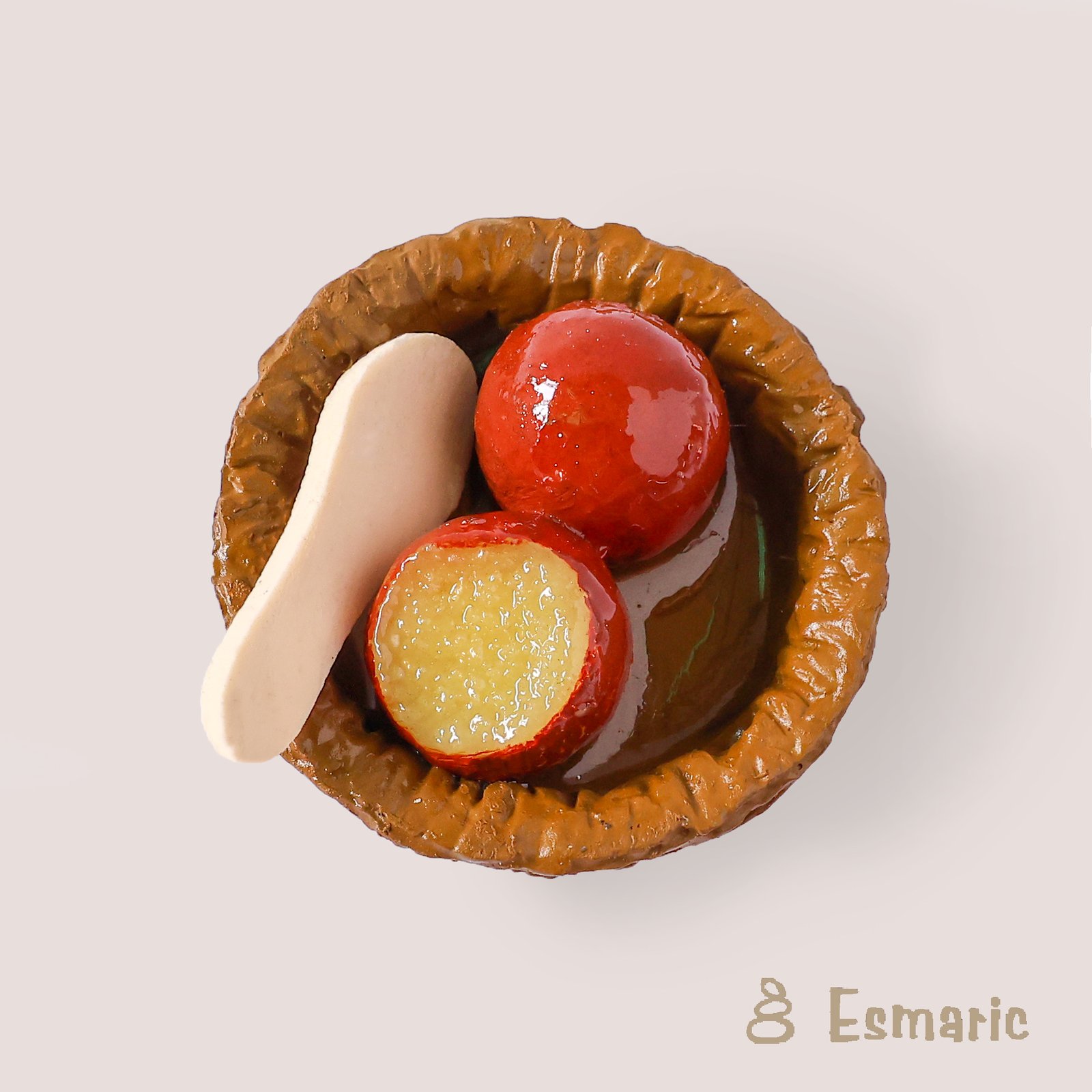Gulab Jamun Miniature Fridge Magnet